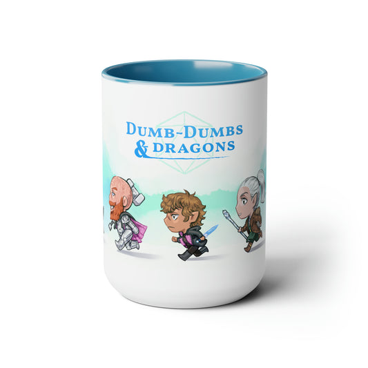 Dumb-Dumbs & Dragons: Chibi BIG Mug (15oz)
